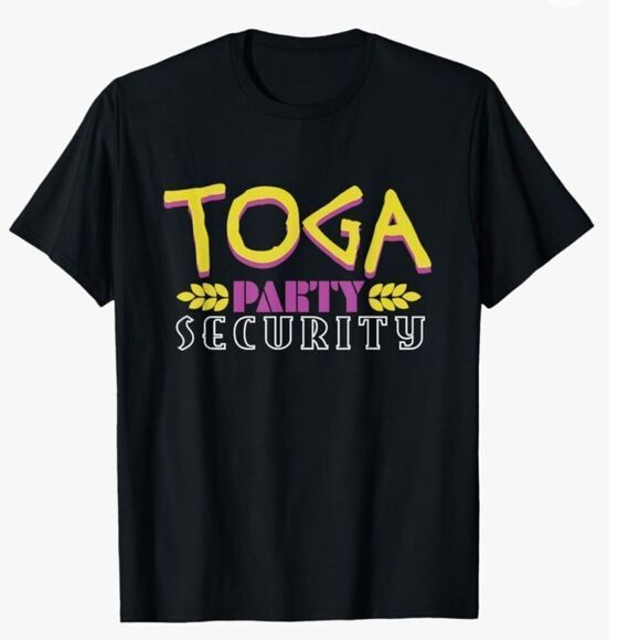 Toga Party Security. Toga Party Security Frat Greek Life Fraternity Graphic Tee - Picture 1 of 11